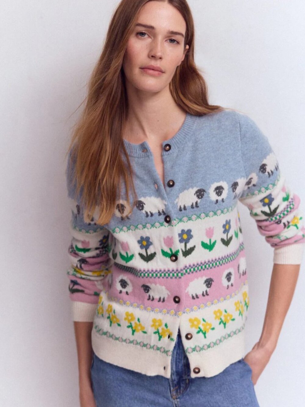 NWOT Boden Edie Fair Isle Cardigan